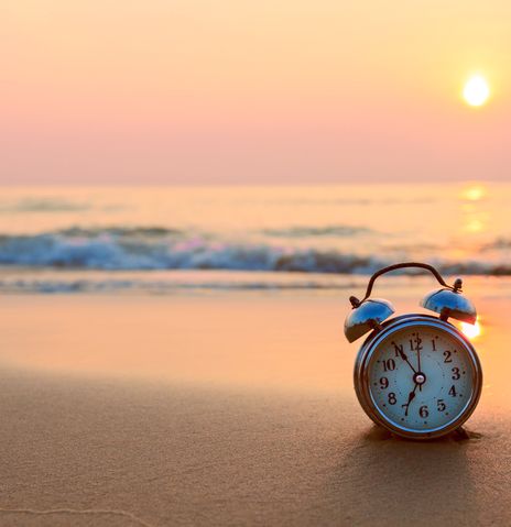 Wecker am Strand