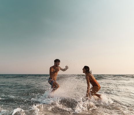 Badespaß im Meer