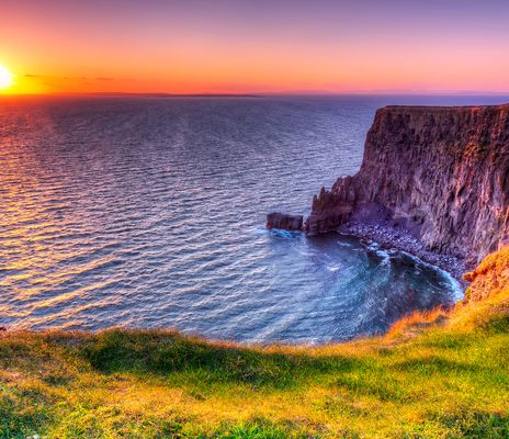 Klippen von Moher bei Sonnenuntergang