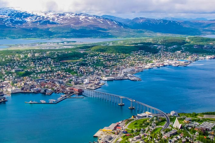 Luftaufnahme von Tromso