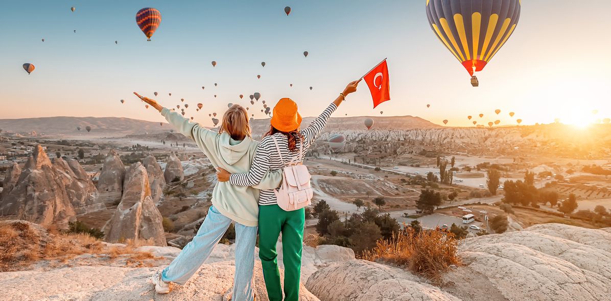 Heißluftballons über Kappadokien
