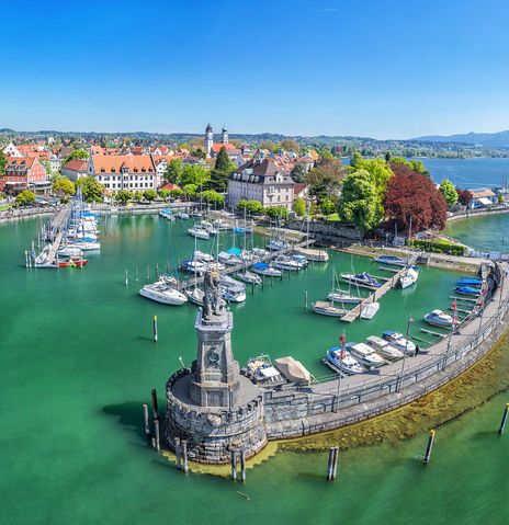 Hafen von Lindau am Bodensee