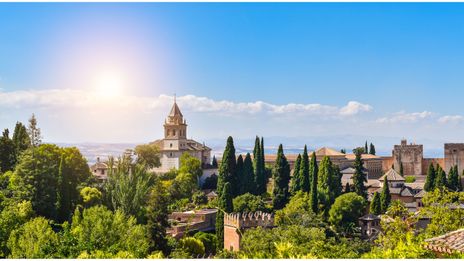 Blick auf Granada in Andalusien