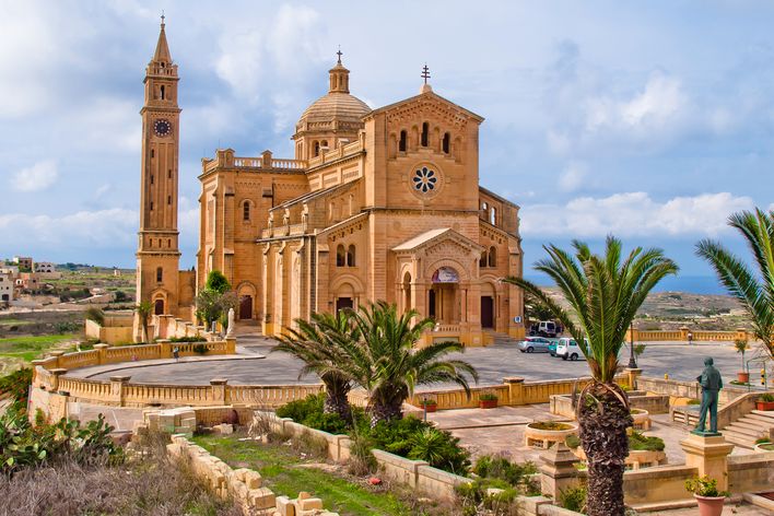 Kirche Nationalheiligtum Ta Pinu auf Gozo, Malta
