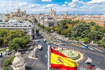 Innenstadt von Madrid, Spanien