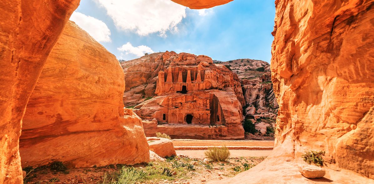 Felsenstadt Petra in Jordanien