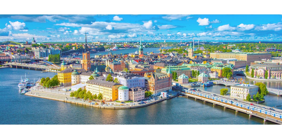 Blick auf Stockholm von Oben