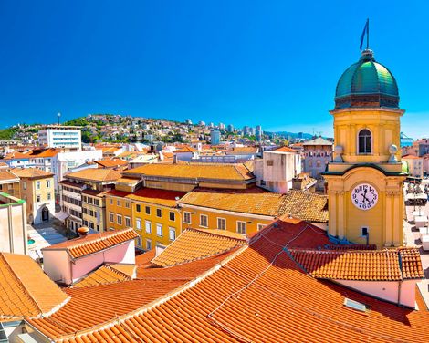 Blaue Reise ab/an Rijeka mit einem Motorsegler