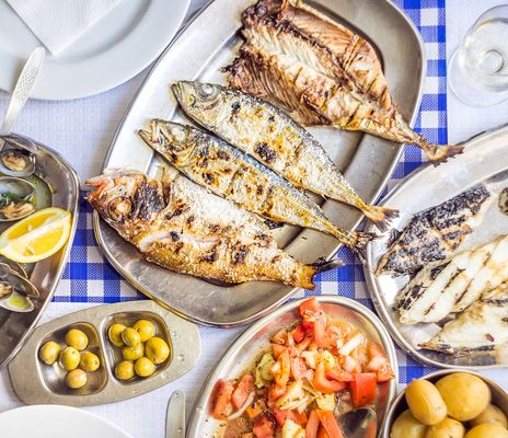 Gegrillter Fisch
