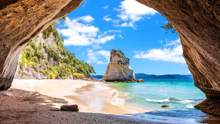 Cathedral Cove in Neuseeland