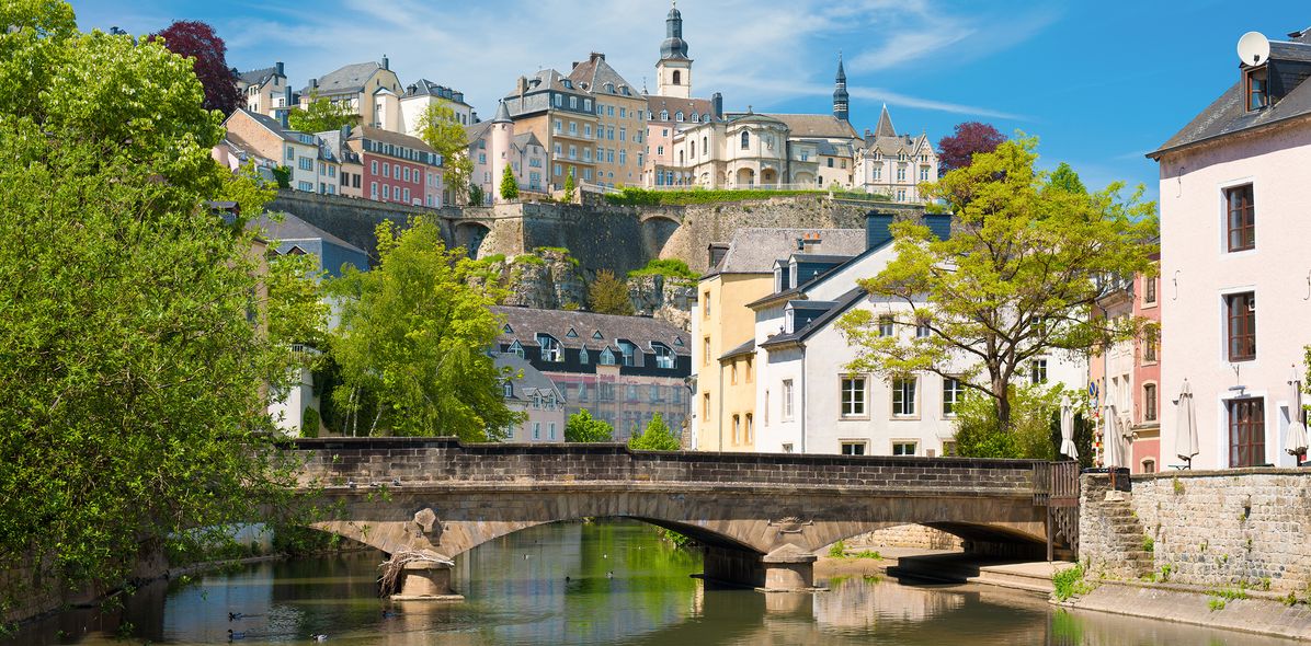 Blick auf die Stadt Luxemburg