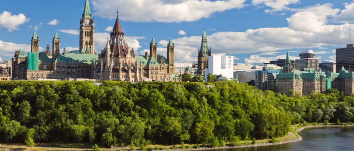 Blick auf Ottawa in Kanada