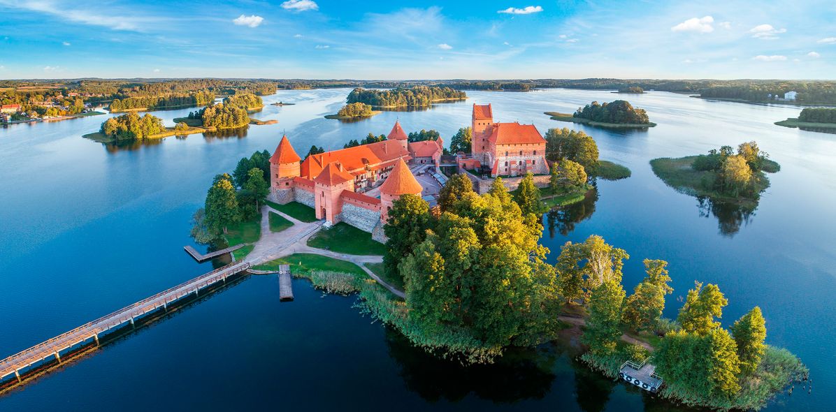 Blick auf Schloss Trakai