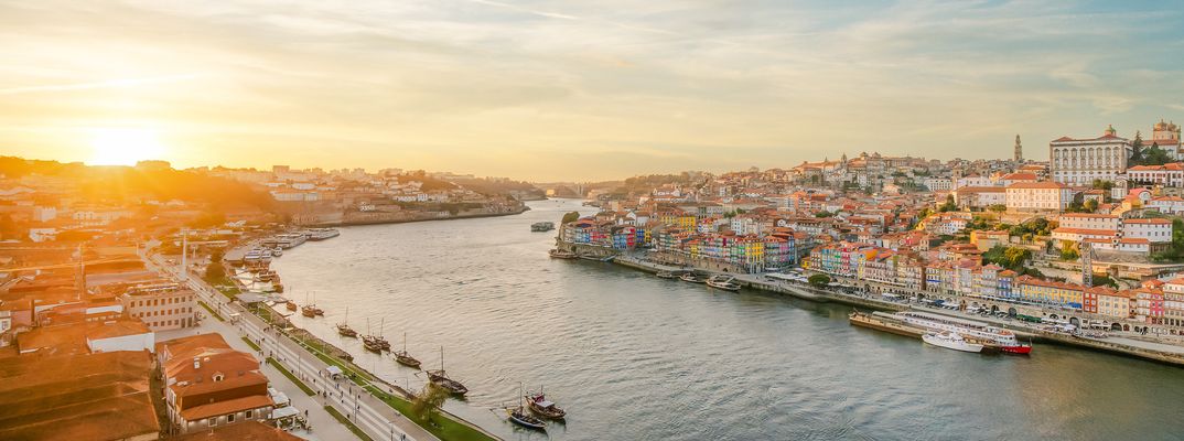 Ausblick auf die Stadt Porto