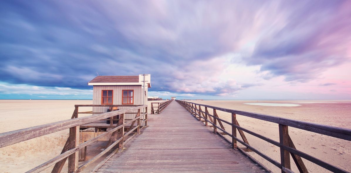 Strand von St. Peter Ording in Schleswig-Holstein