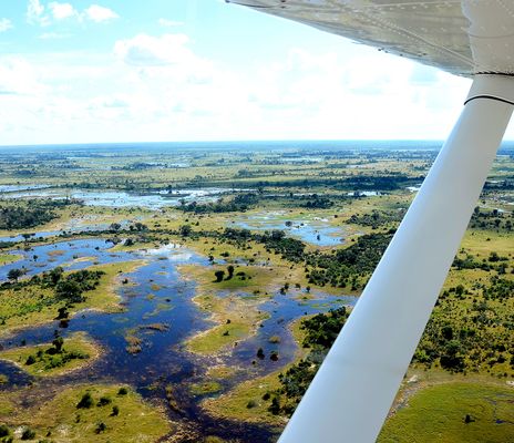 Okavango Delta Flug