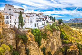 Weiße Häuser in Ronda