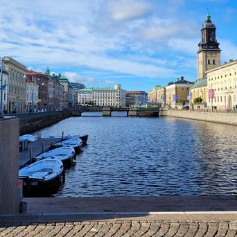 Blick in die Innenstadt von Göteborg, Schweden