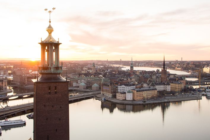 Blick auf Stockholm