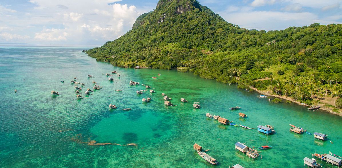 Luftaufnahme von Borneo