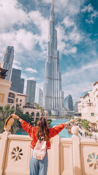 Frau in Dubai