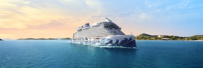 Kreuzfahrtschiff auf dem Meer