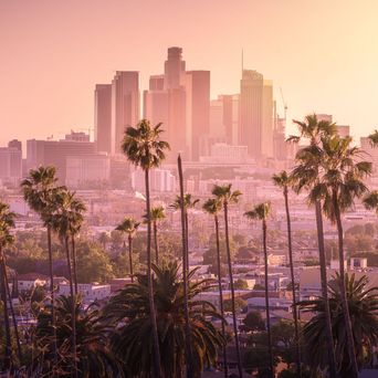 Skyline von Los Angeles in Kalifornien