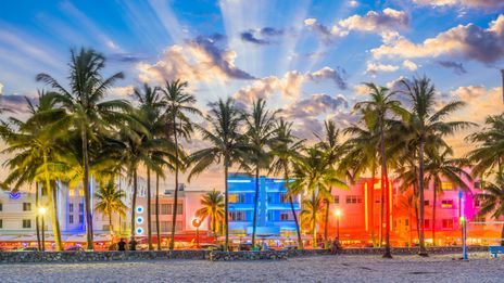 Miami Beach in Florida