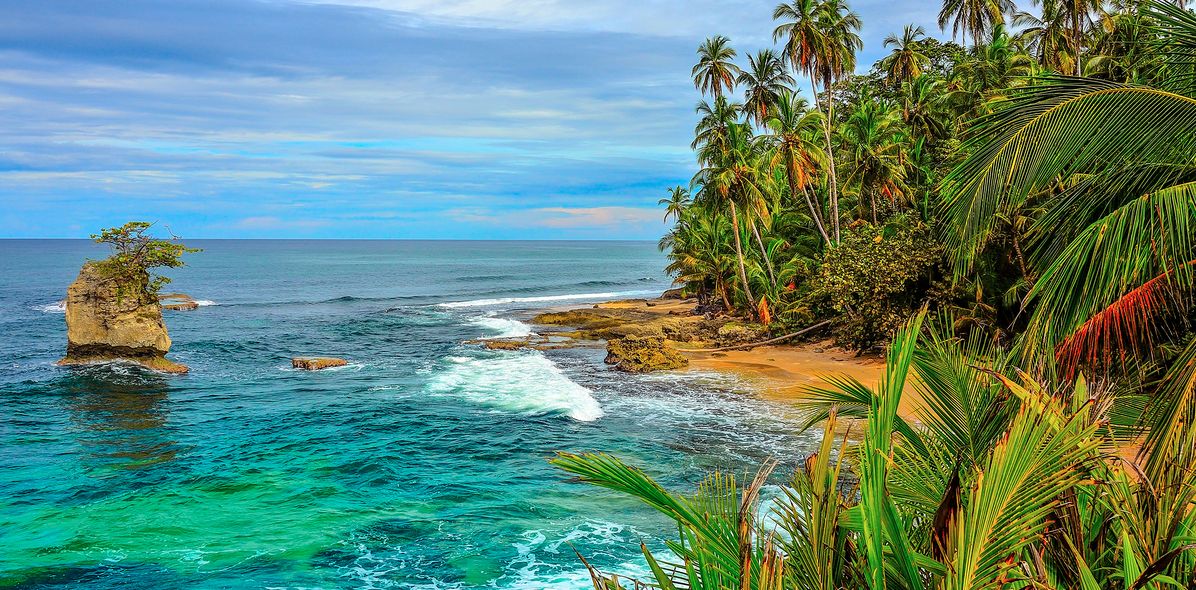 Strand von Isla Del Cano in Costa Rica