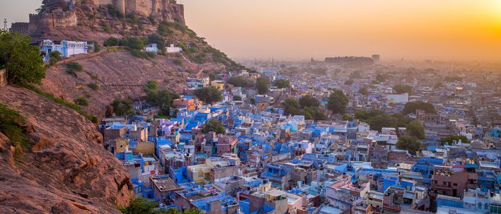Blick auf Jodhpur in Indien