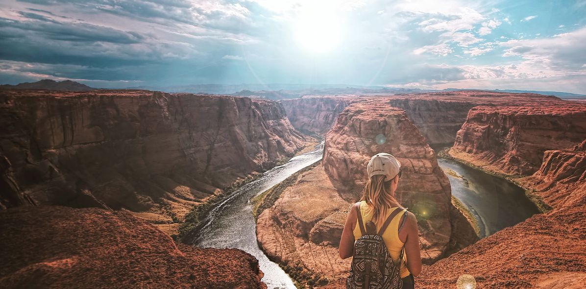 Sonnenuntergang im Grand Canyon in Arizona