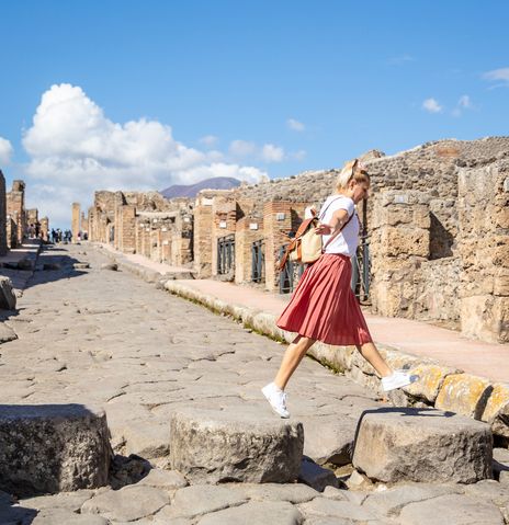 Frau in Pompeji