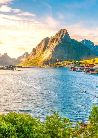 Ort in den Lofoten in Norwegen