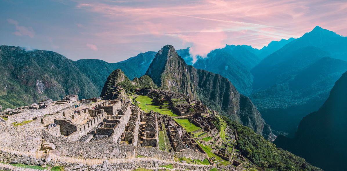 Blick auf Machu Picchu in Peru