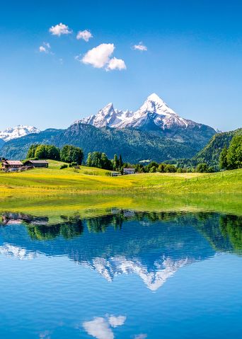 Landschaft in den Alpen