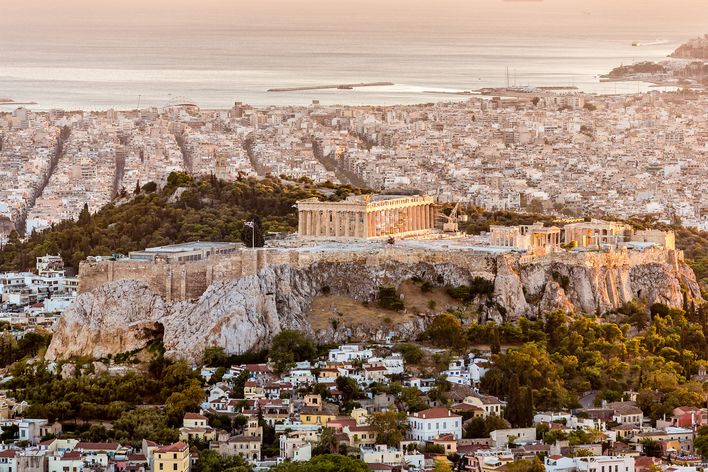 Blick auf Akropolis