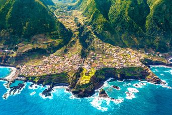 Luftaufnahme von Seixal auf Madeira