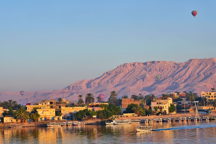 Blick auf Luxor in Ägypten