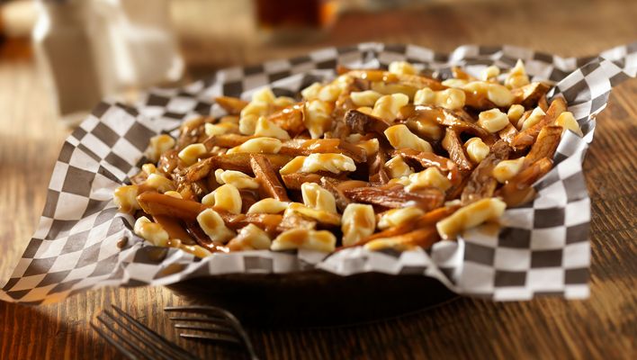 Gericht Poutine aus Kanada