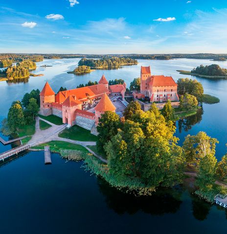 Schloss Trakai von Oben