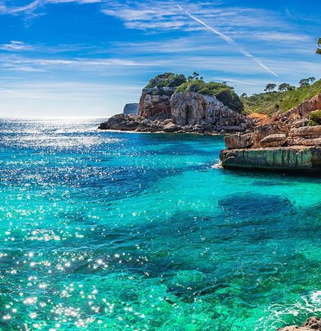 Bucht auf der Insel Mallorca
