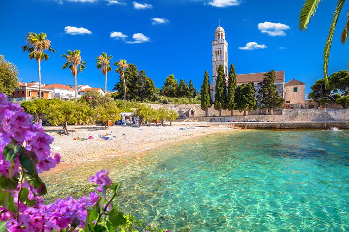 Blick auf die Insel Hvar