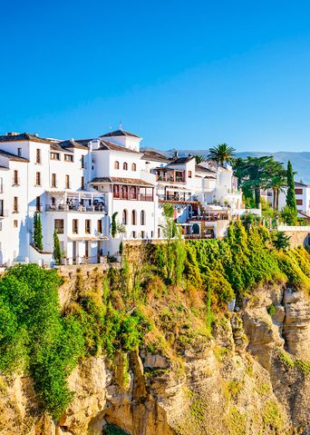 Weiße Häuser in Ronda