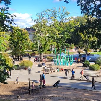 Spielplatz im Stadtpark von Göteborg in Schweden