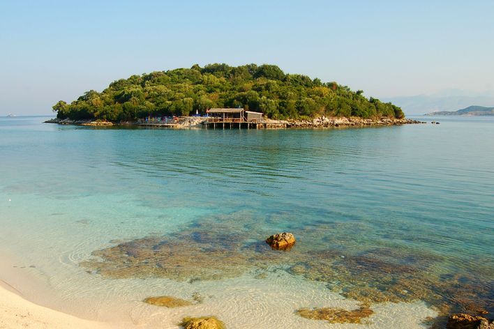 Blick aufs Meer vor Dürres, Albanien