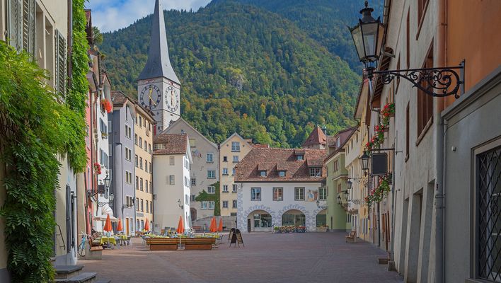 Stadt Graubünden in der Schweiz