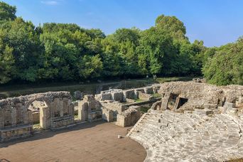 Amphitheater in Dürres, Albanien