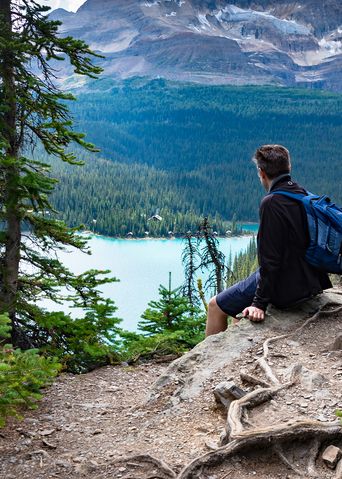 Wanderer im Yoho-Nationalpark in Kanada