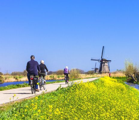 Radfahrer in den Niederlanden