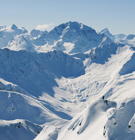 Schnee Berge Panorama